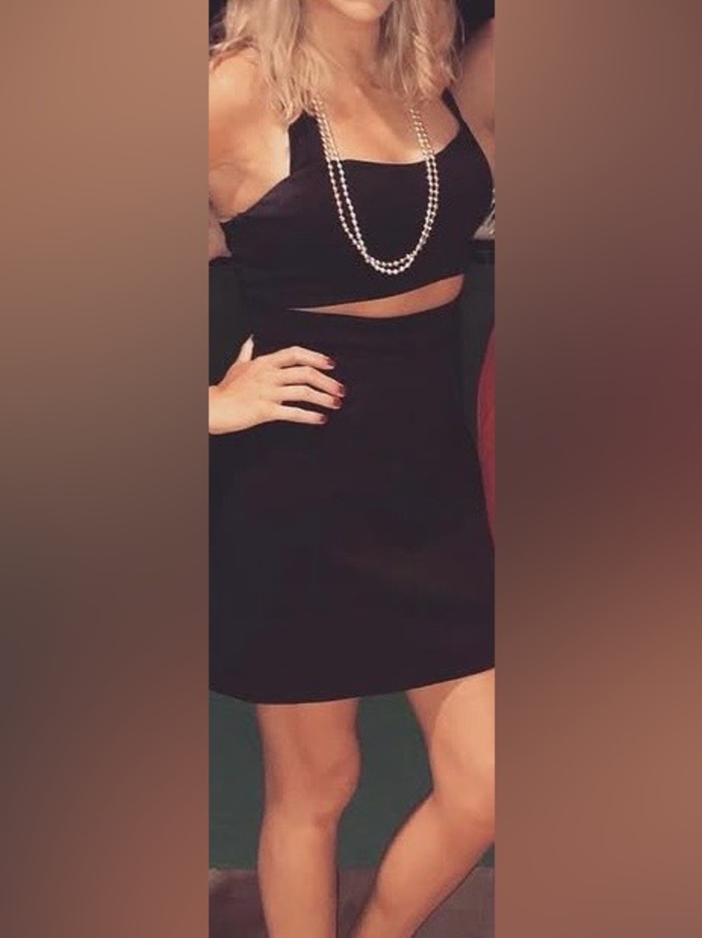 Express Black Cut-Out Dress Size 2